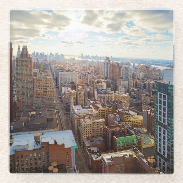 Posavasos De Vidrio New York City (Anverso)