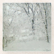Nieve de invierno, montaña rusa de vidrio