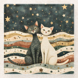 Posavasos De Vidrio Night Sky