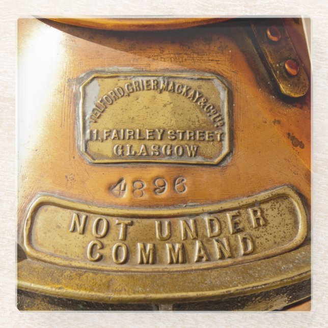 Posavasos De Vidrio No bajo comando (Anverso)