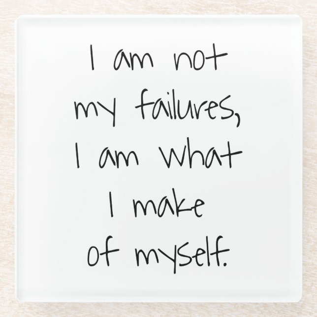 Posavasos De Vidrio No es mi montaña rusa de vidrio fallida (Anverso)