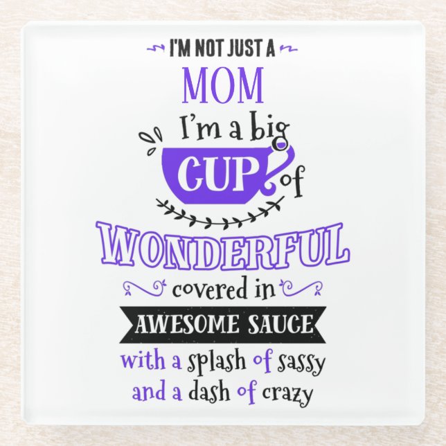 Posavasos De Vidrio No soy sólo una tipografía. (Anverso)