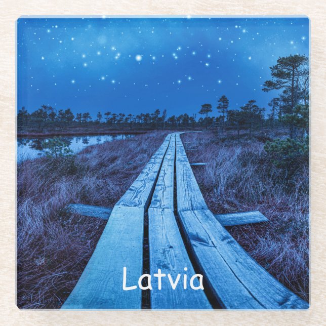 Posavasos De Vidrio Noche de swaps (Anverso)