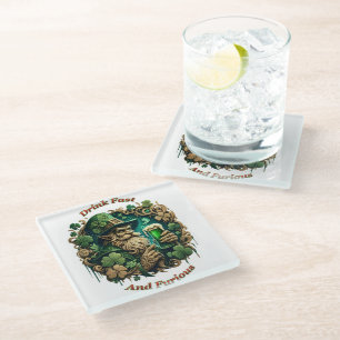 Posavasos De Vidrio Noche encantada de la tostada de Ale A Leprechauns