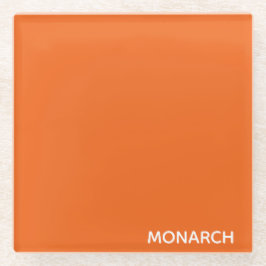 Posavasos De Vidrio Nombre de color de la naranja de mariposa monarca