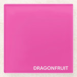 Posavasos De Vidrio Nombre del color rosa de la fruta de la bebida<br><div class="desc">Nombre del color rosa de la fruta de la bebida</div>