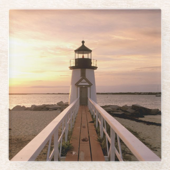 Posavasos De Vidrio Norteamérica, Estados Unidos, Massachusetts, Nantu (Anverso)