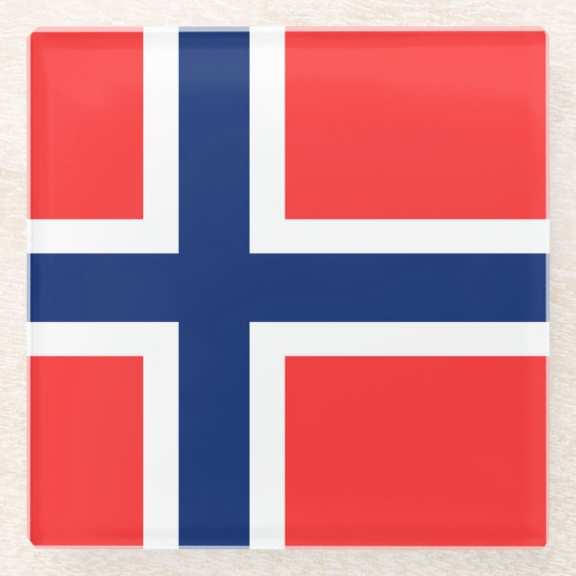 Posavasos De Vidrio Noruega (Anverso)