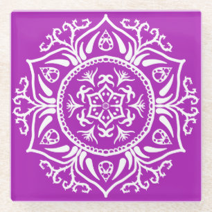 Posavasos De Vidrio Nudibranch Mandala