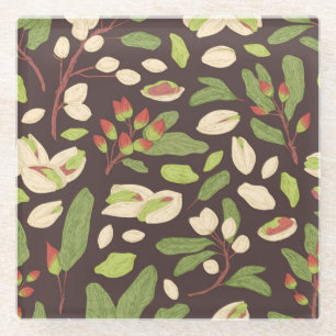 Posavasos De Vidrio Nueces de Pistachio: sin manchas negras.