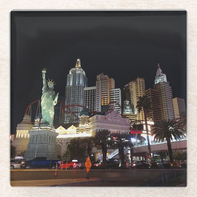 Posavasos De Vidrio Nueva York - Hotel de Nueva York #4 Glass Coaster (Anverso)