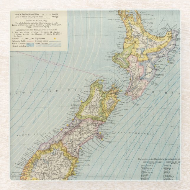 Posavasos De Vidrio Nueva Zelanda 4 (Anverso)