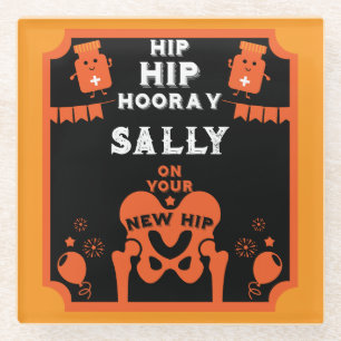 Posavasos De Vidrio Nuevo Hip Que Se Mejore