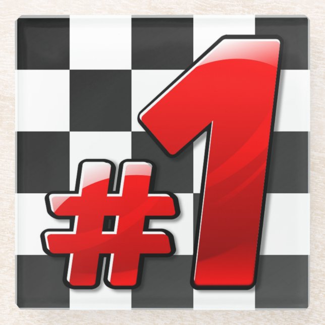 POSAVASOS DE VIDRIO NÚMERO UNO (Anverso)