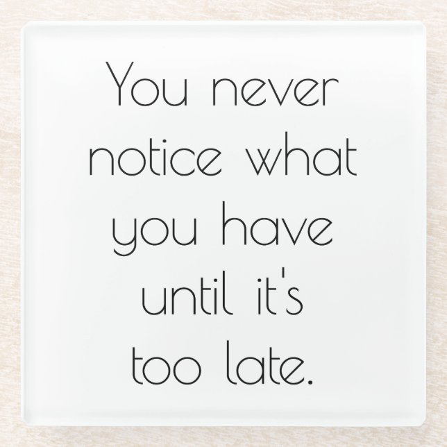 Posavasos De Vidrio Nunca Se Nota La Pascua De Vidrio (Anverso)