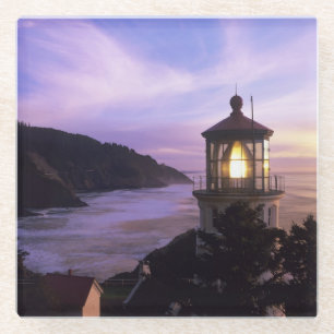 Posavasos De Vidrio O, Costa de Oregón, Faro de Heceta Head en