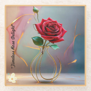 Posavasos De Vidrio "Oasis tranquilo"