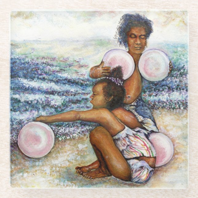 Posavasos De Vidrio Obsesionados con conquistar lo imposible (Anverso)