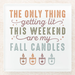 Posavasos De Vidrio Obteniendo mis Velas de Caída