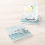 Posavasos De Vidrio Ocean Beach Coastal<br><div class="desc">Ocean Beach Coastal</div>