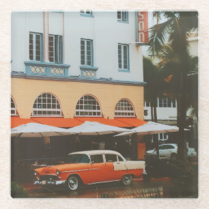 Posavasos De Vidrio Ocean Drive, South Beach, Miami