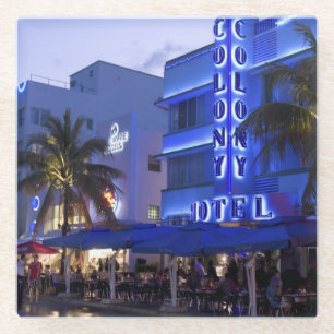 Posavasos De Vidrio Ocean Drive, South Beach, Miami Beach 2