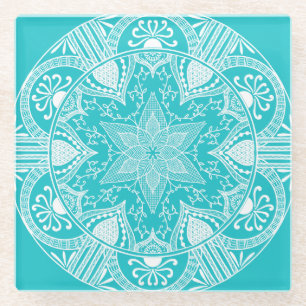 Posavasos De Vidrio Oceana Mandala