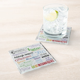 Posavasos De Vidrio Ofertas Inspiradoras de graduación personalizadas