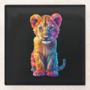 Posavasos De Vidrio Oh Baby Big Cat Cub