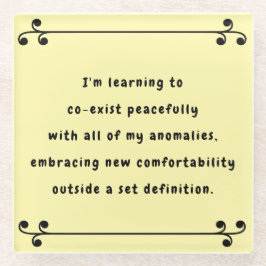 Posavasos De Vidrio Oh Mi Mantra