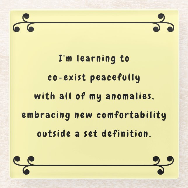 Posavasos De Vidrio Oh Mi Mantra (Anverso)