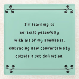 Posavasos De Vidrio Oh Mi Mantra