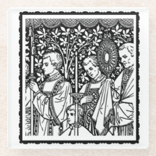 Posavasos De Vidrio Oh Sacramento, la Santa Monstruación con los sacer