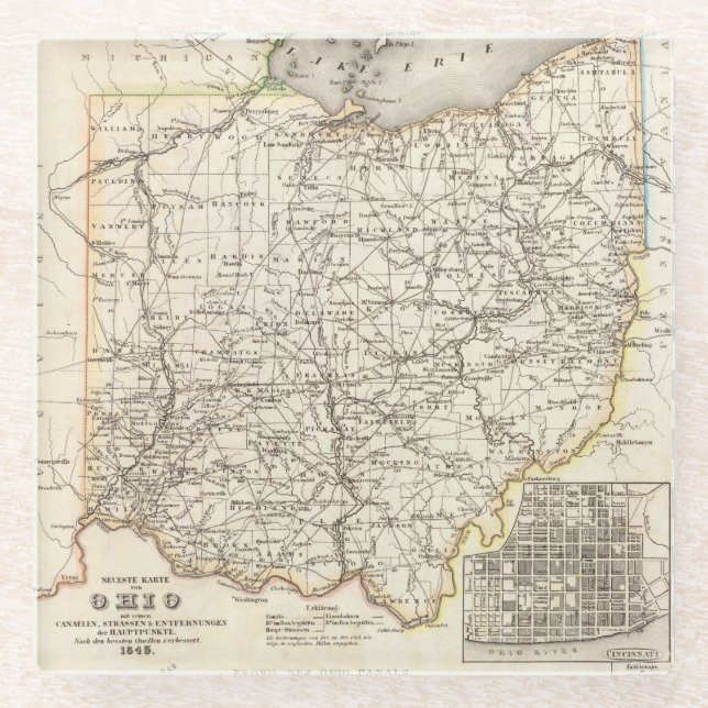 Posavasos De Vidrio Ohio 13 (Anverso)