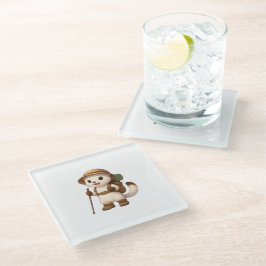 Posavasos De Vidrio Okojo Adventure Coaster – Kawaii Japanese Stoat