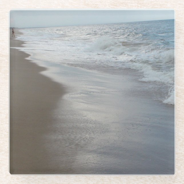 Posavasos de vidrio olas (Anverso)