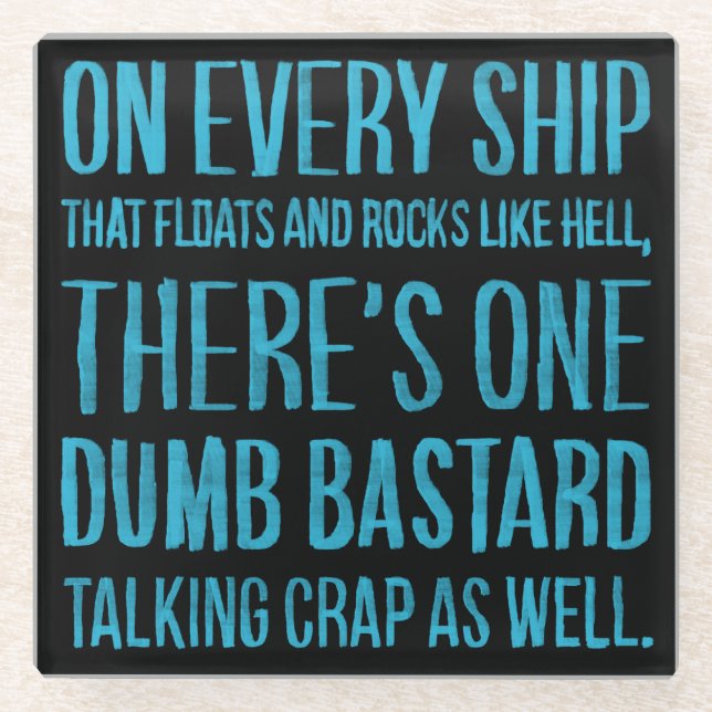 Posavasos De Vidrio On Every Ship (Anverso)