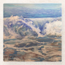 Ondas de arte pintado a mano original