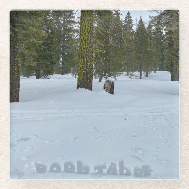 Posavasos De Vidrio Oooh Tahoe (Anverso)