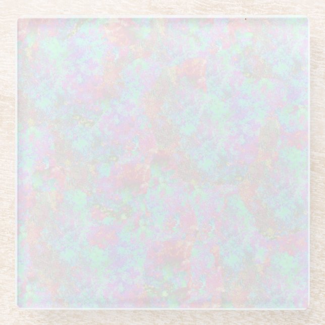 Posavasos De Vidrio opo blanco de montaña rusa (Anverso)