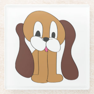 POSAVASOS DE VIDRIO OREJAS LARGAS DE PUPPY