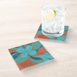 Posavasos De Vidrio Organizador de escritorio Terracool Bloom