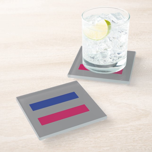 Posavasos De Vidrio Orgullo Andrógino (Angular)