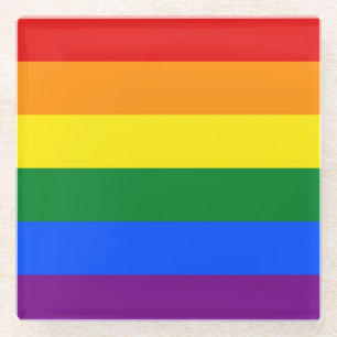 Posavasos De Vidrio Orgullo arcoiris