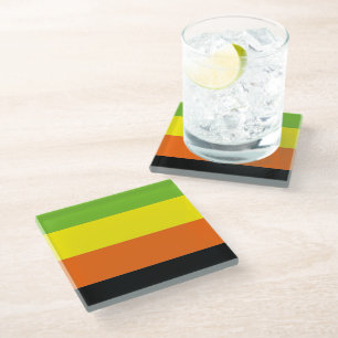 Posavasos De Vidrio Orgullo Aromántico