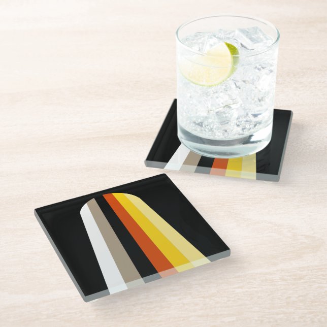 Posavasos De Vidrio Orgullo de Cabello Largo (Angular)