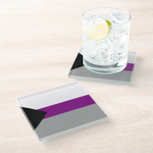 Posavasos De Vidrio Orgullo demisexual