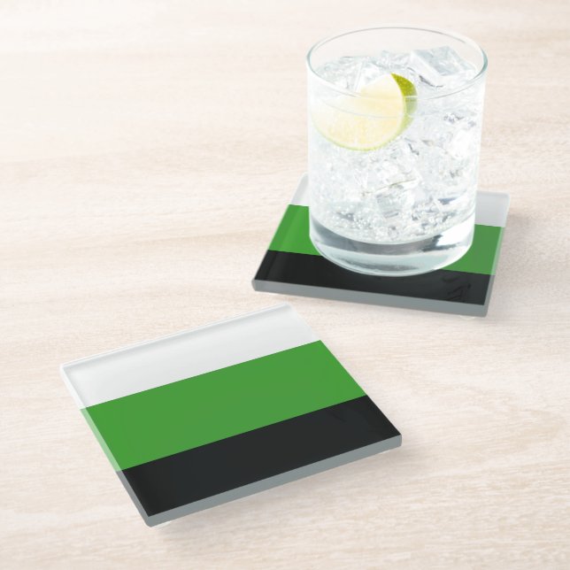 Posavasos De Vidrio Orgullo Neutrois (Angular)
