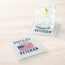 Posavasos De Vidrio Orgulloso De Ser Una Veterana Montaña De Vidrio