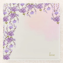 Posavasos de vidrio ornamentado